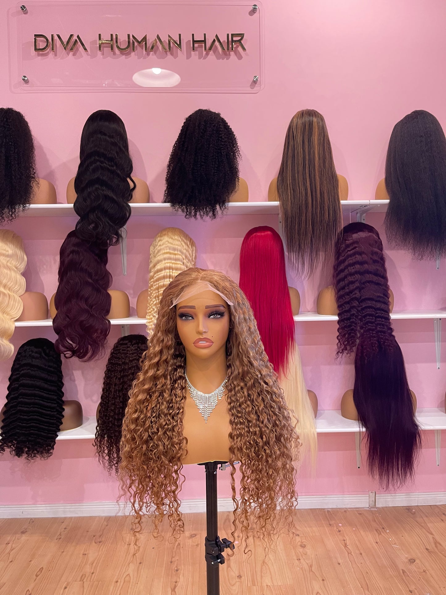 26inch honey blonde 6x6 closure glueless wig
