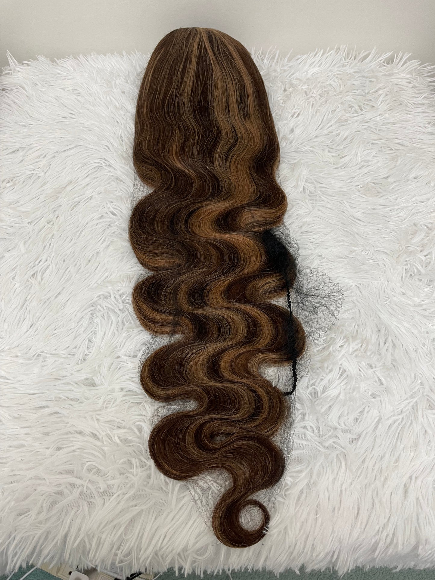 Highlight 4/27 body wave full frontal lace wig