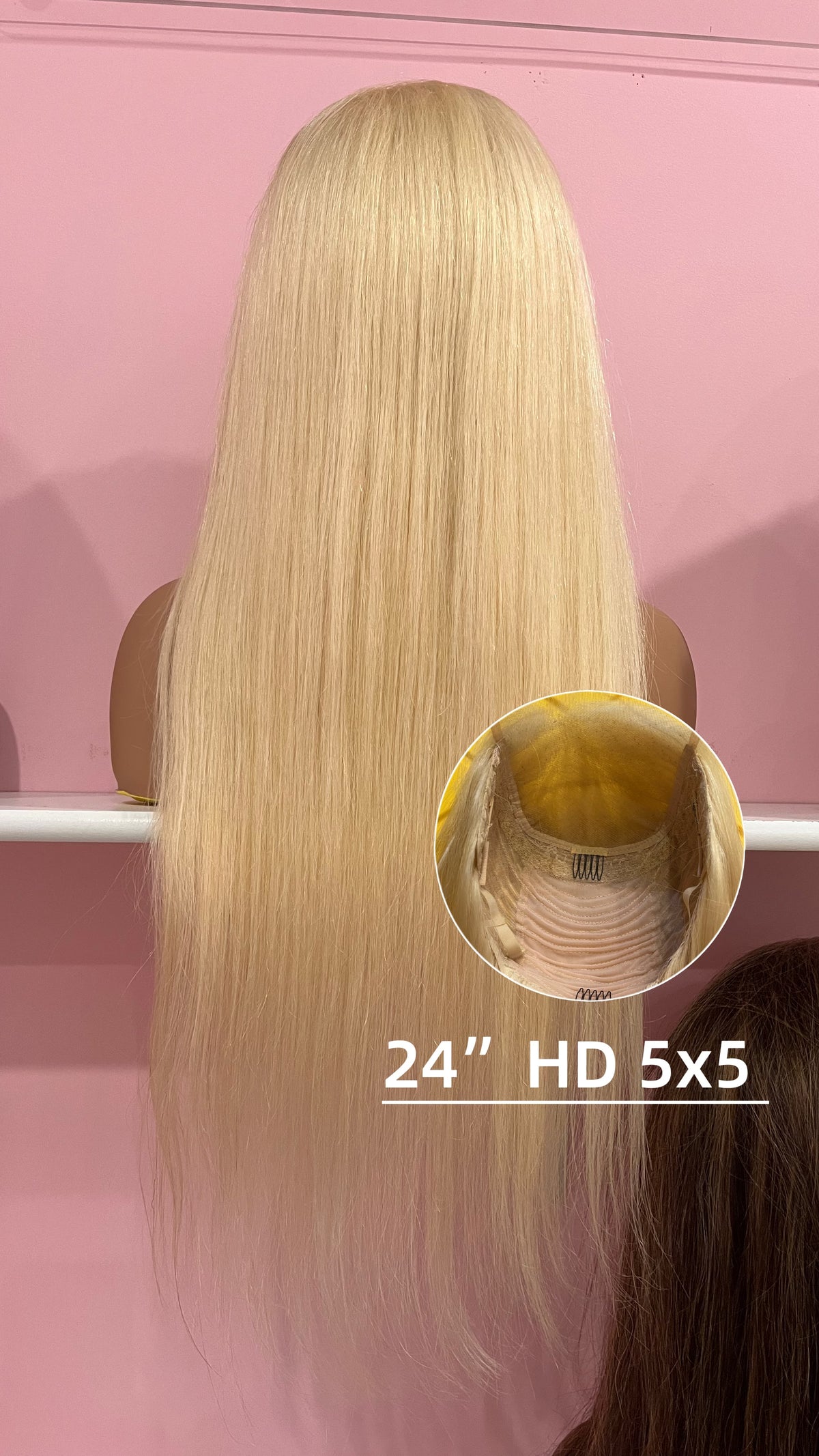 Toronto Diva Human Hair 613 Blonde Straight HD Lace 5x5 Closure Glueless Human Hair Wig
