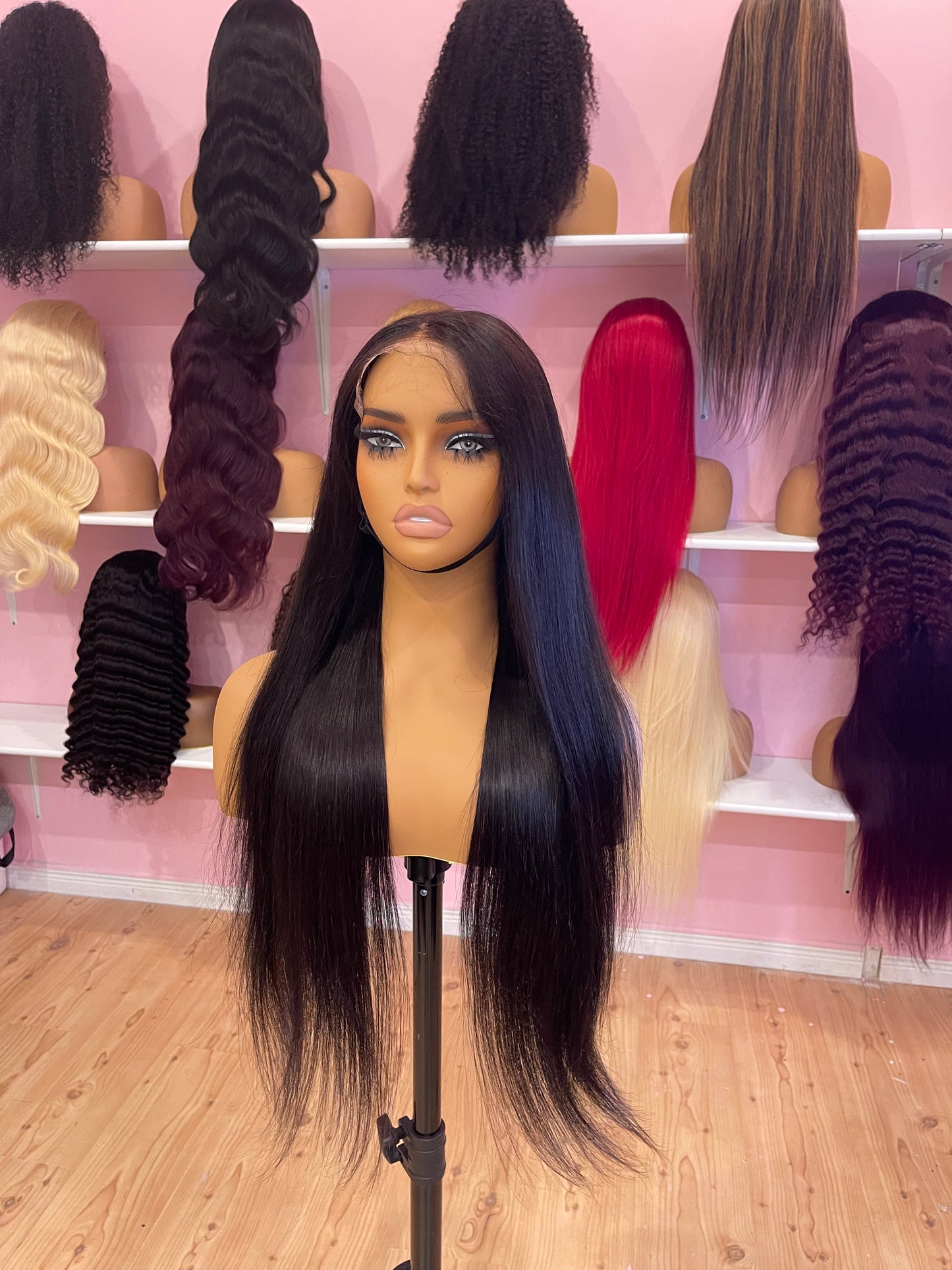 Straight HD lace 6x6 closure glueless wig