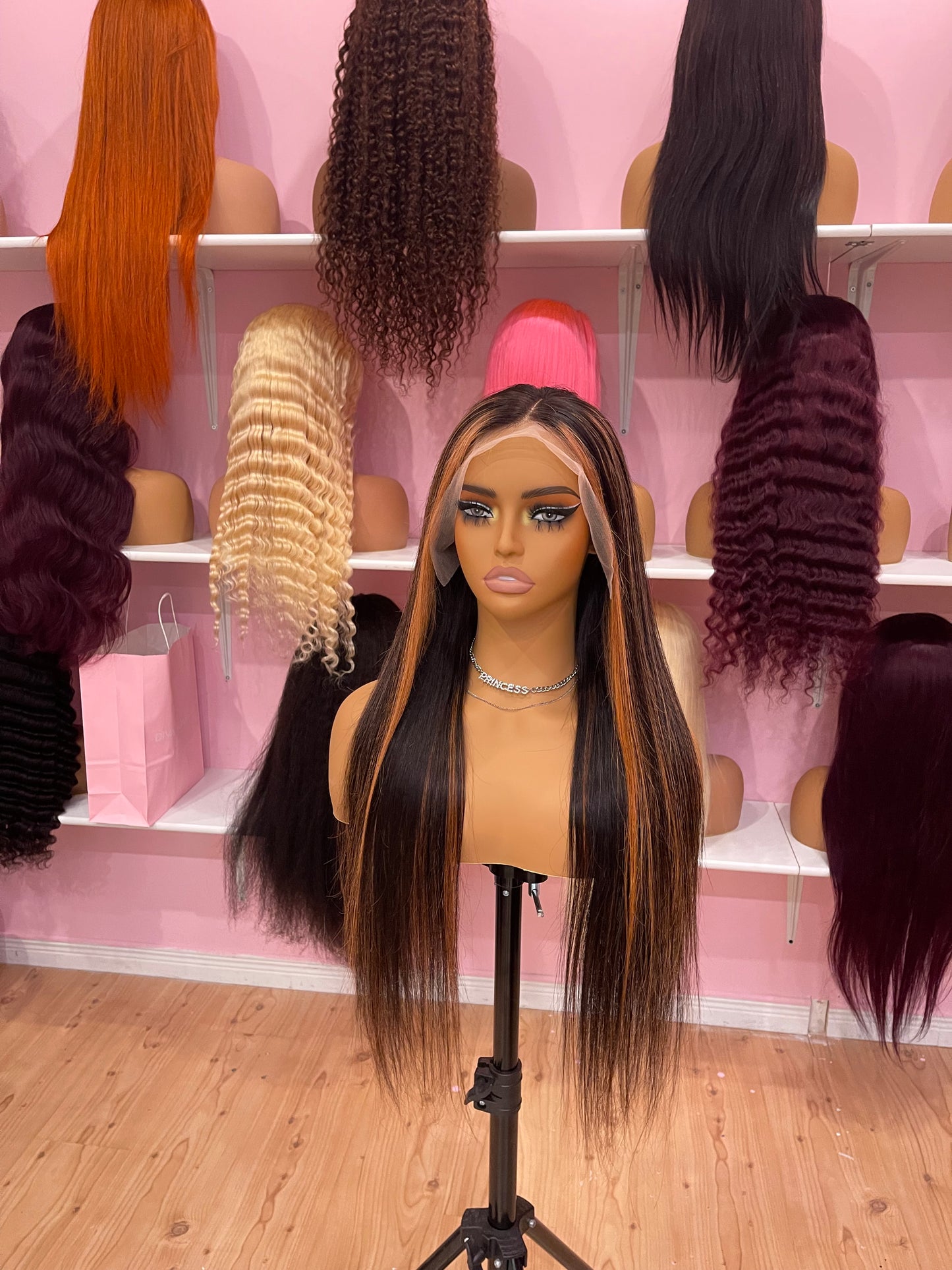 26inch highlight full frontal lace wig