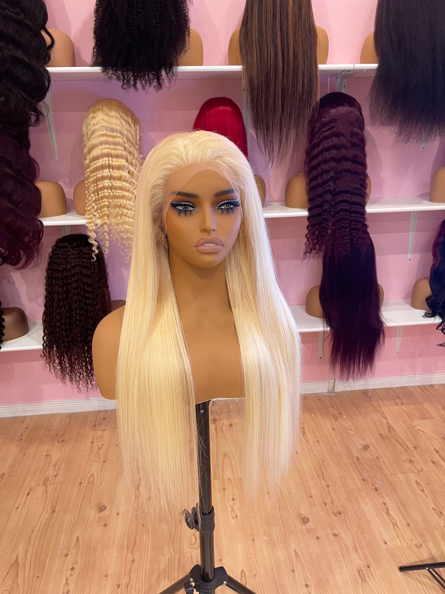 613 straight HD lace full frontal 13x4 wig