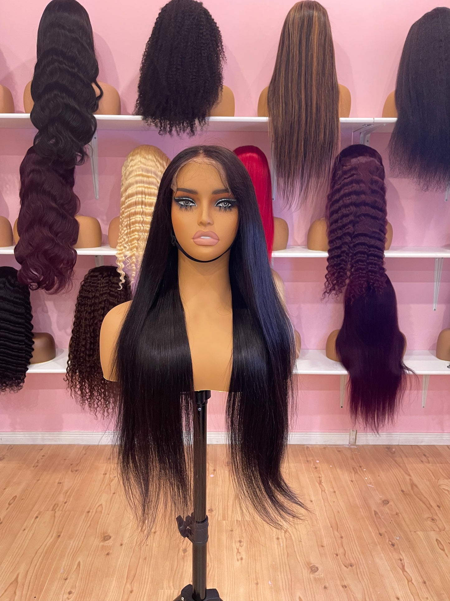 Straight HD lace 6x6 closure glueless wig