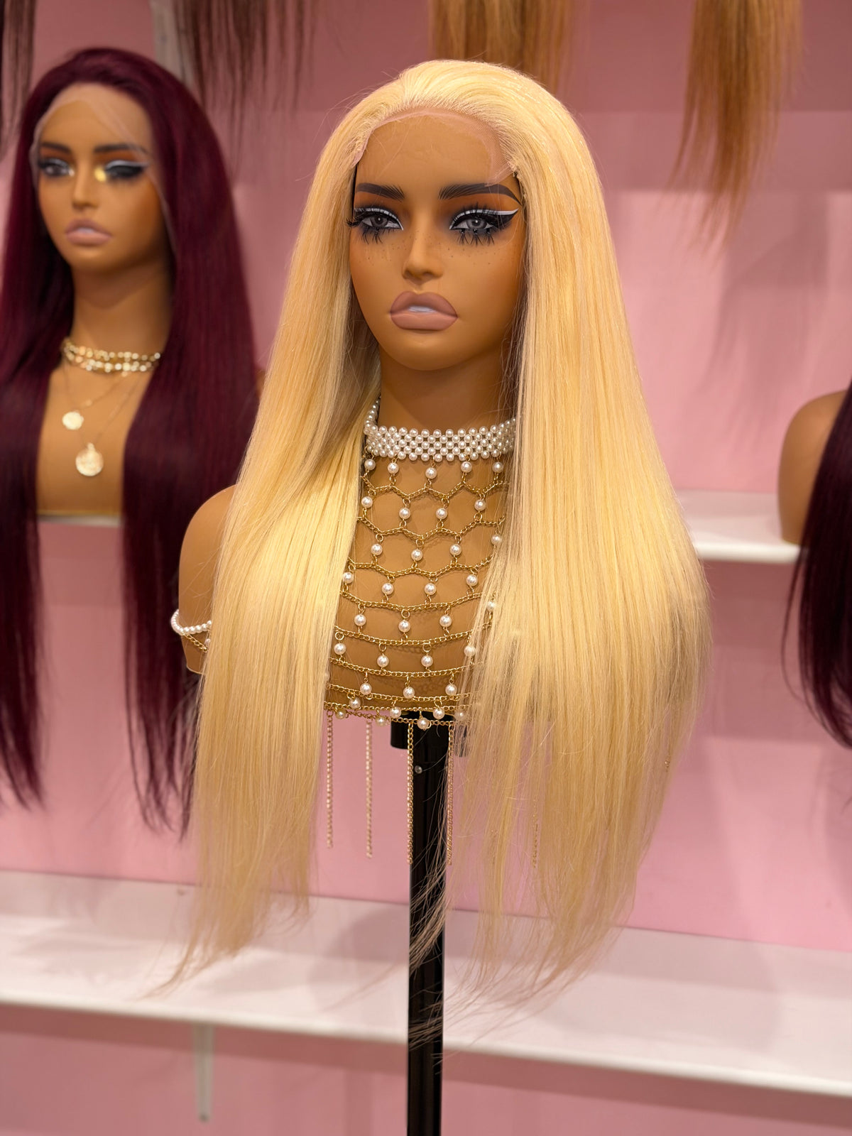 Toronto Diva Human Hair 613 Blonde Straight HD Lace 5x5 Closure Glueless Human Hair Wig