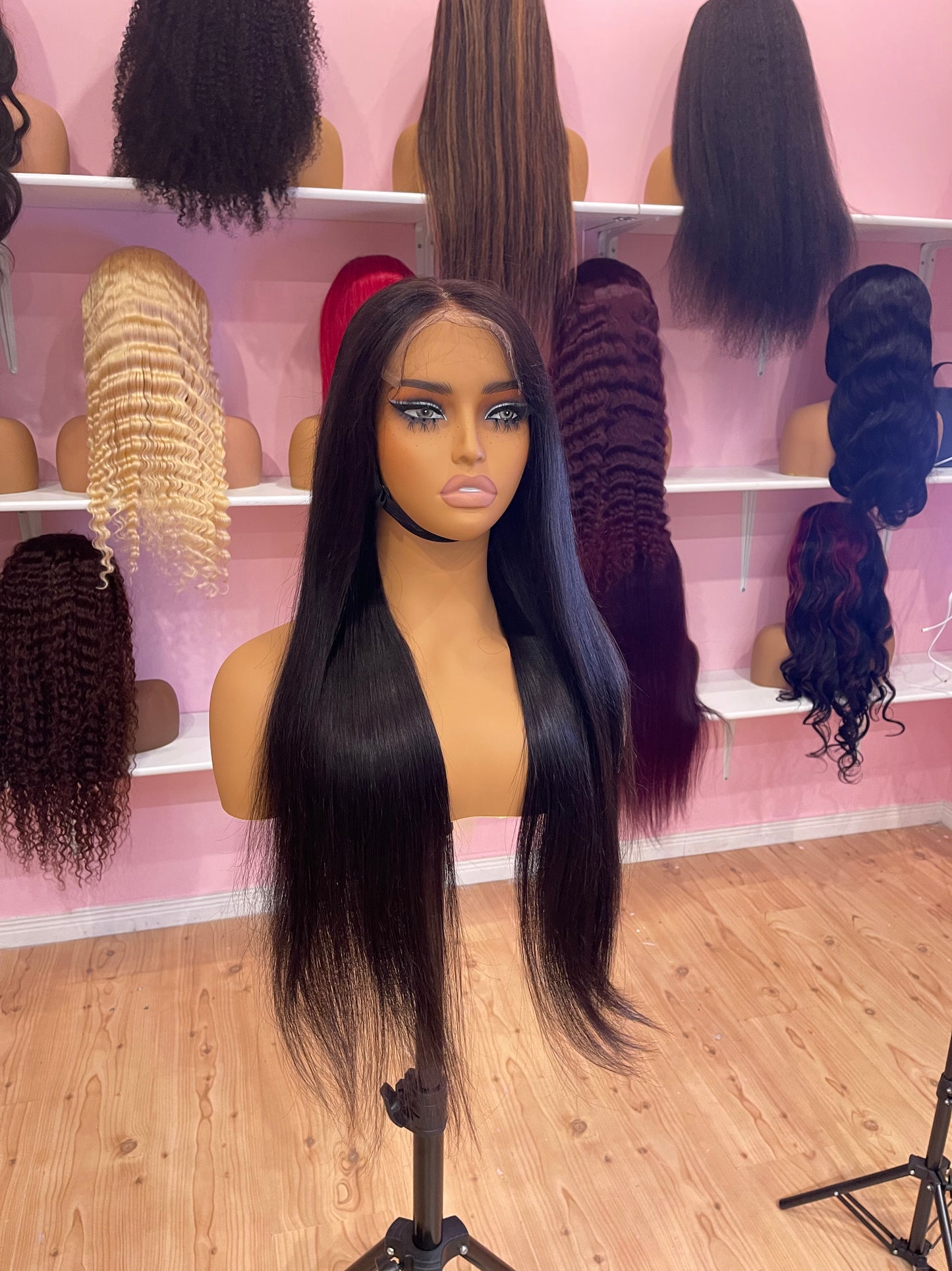 Straight HD lace 6x6 closure glueless wig