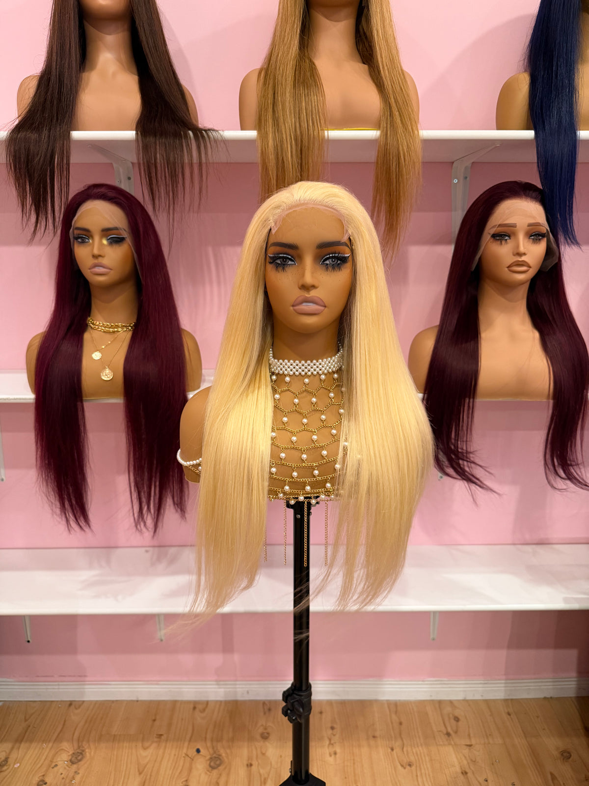 Toronto Diva Human Hair 613 Blonde Straight HD Lace 5x5 Closure Glueless Human Hair Wig