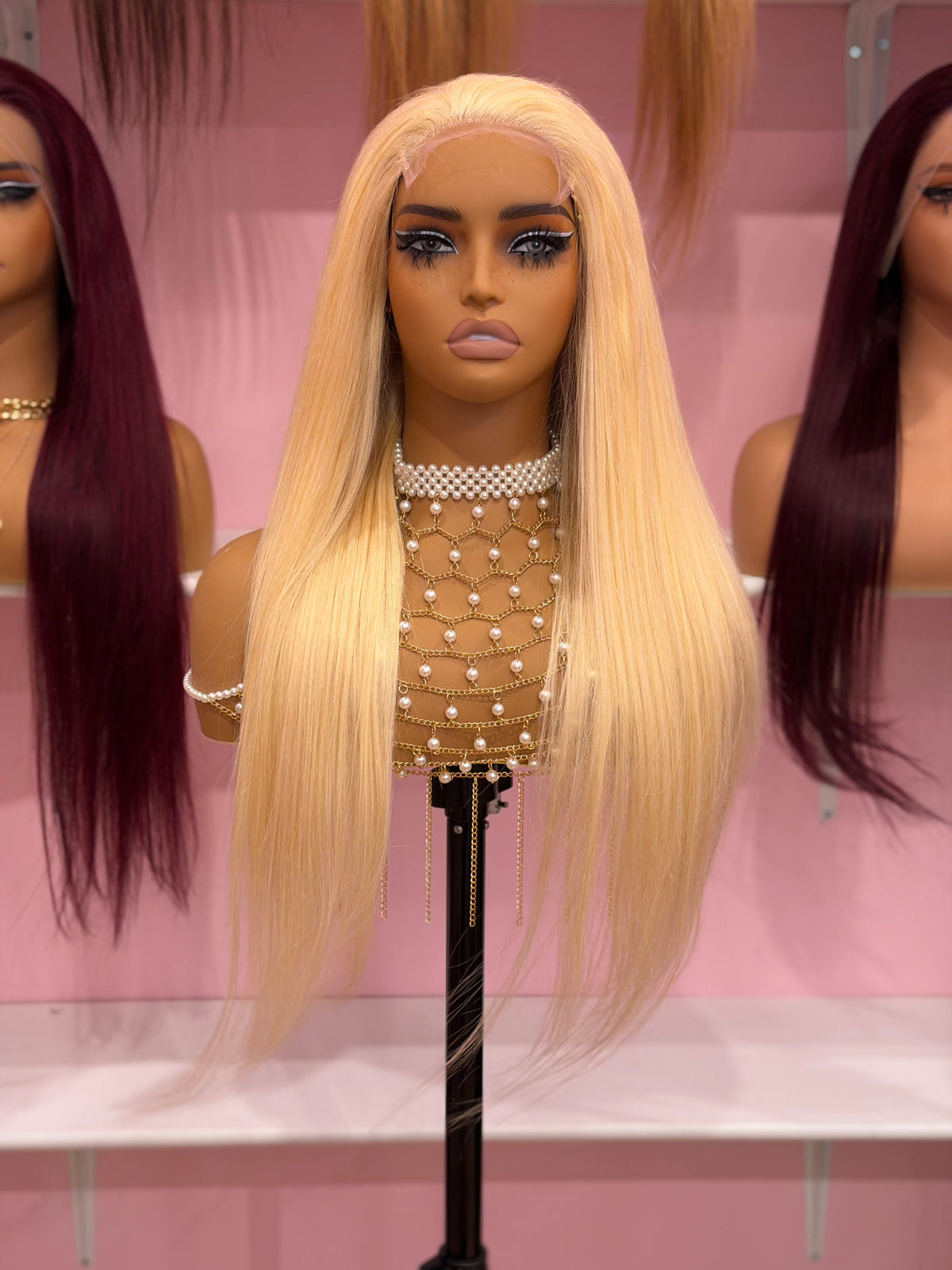 Toronto Diva Human Hair 613 Blonde Straight HD Lace 5x5 Closure Glueless Human Hair Wig