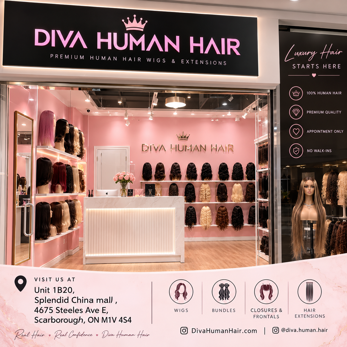 Toronto Diva Human Hair 24” Highlight #4/27 Body Wave 13x4 Transparent Lace Full Frontal Wig
